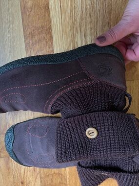 Keen Brown Knit Cuff Ankle Boot